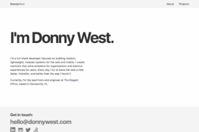 Screenshot of Donny West